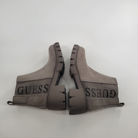 Guess Kaniela Suede Gray Ankle Boots Size 6 New - Picture 7 of 7